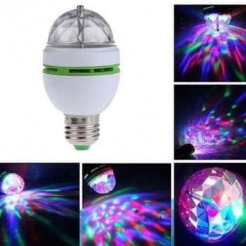 Lâmpada Balada Led Rgb Giratória E27 - Bola Maluca